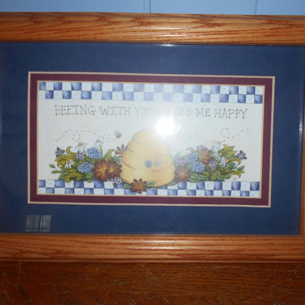 BEE HAPPY  Framed Picture
